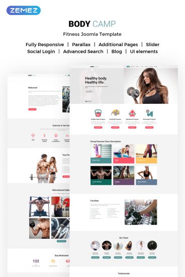 Body Camp - Fitness Joomla Template