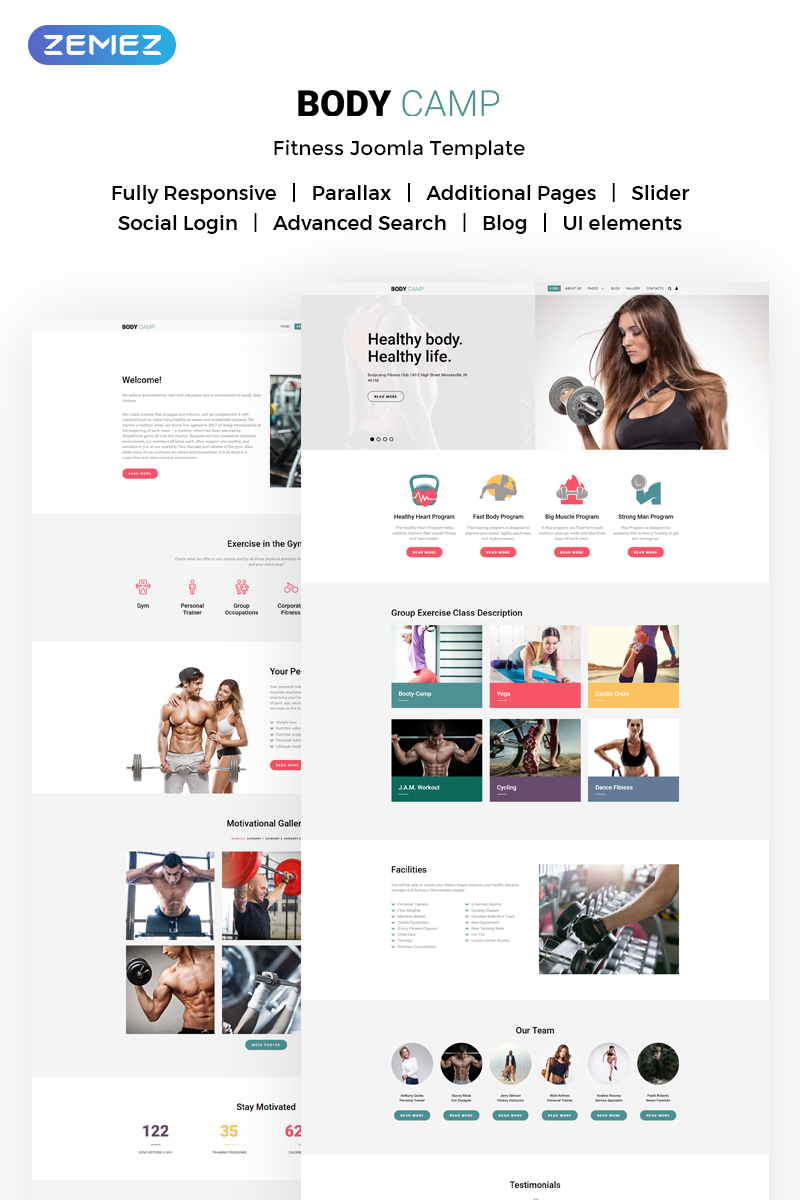 Body Camp – Fitness Joomla Template