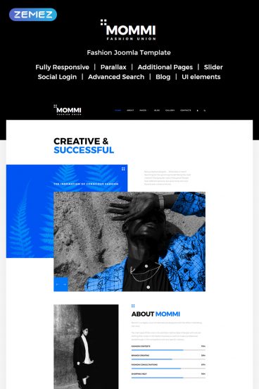 MOMMI - Fashion Union Joomla Template