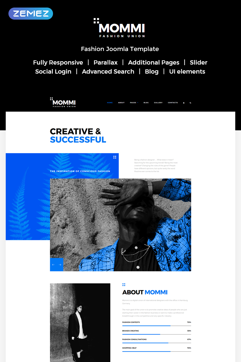 MOMMI – Fashion Union Joomla Template