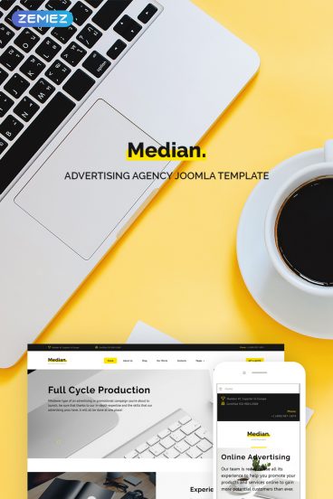 Median - Advertising Agency Joomla Template