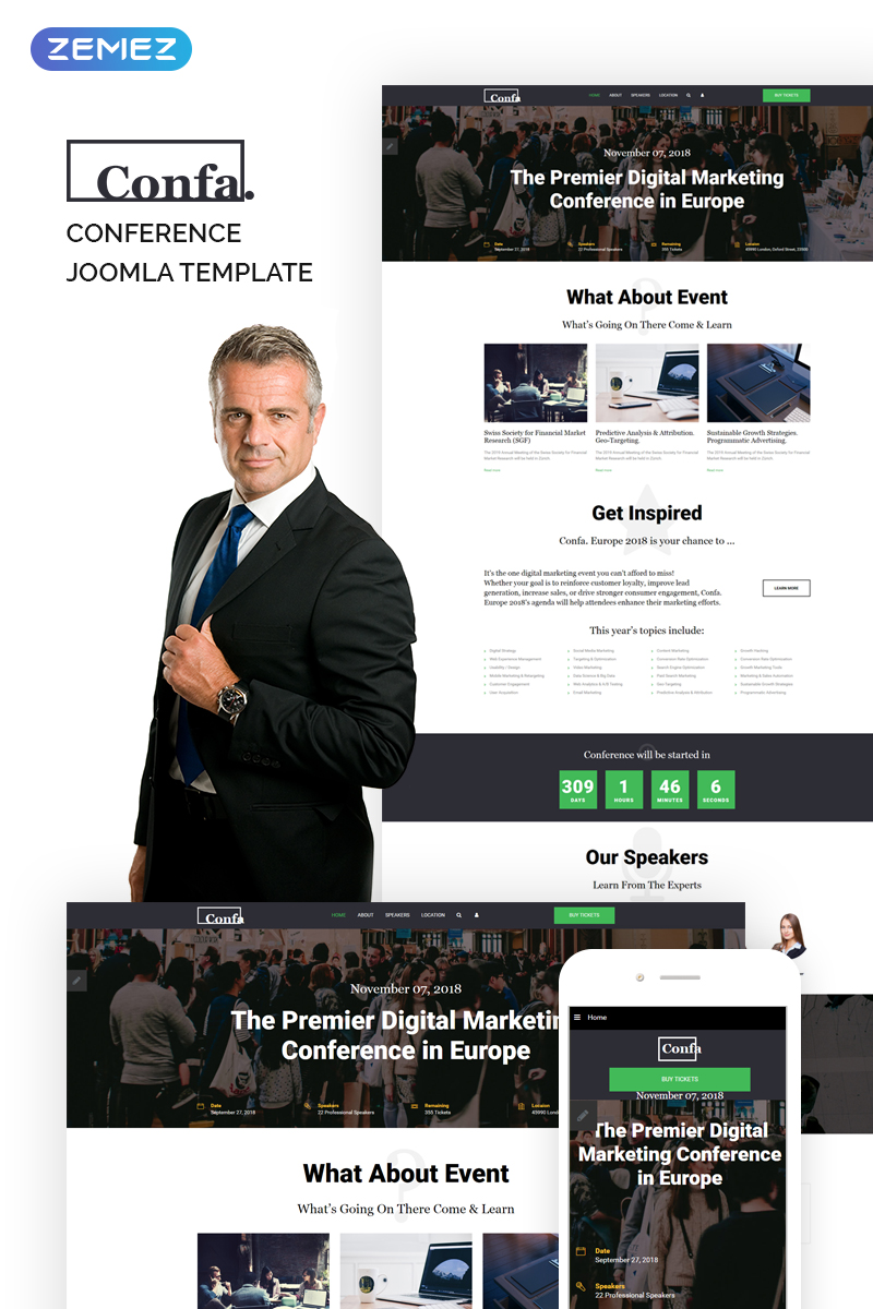 Confa – Event Joomla Template