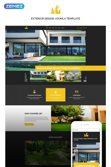 Sweet Home - Exterior Design Joomla Template