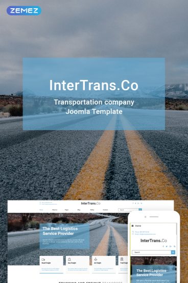 InterTrans.Co - Transportation Joomla Template