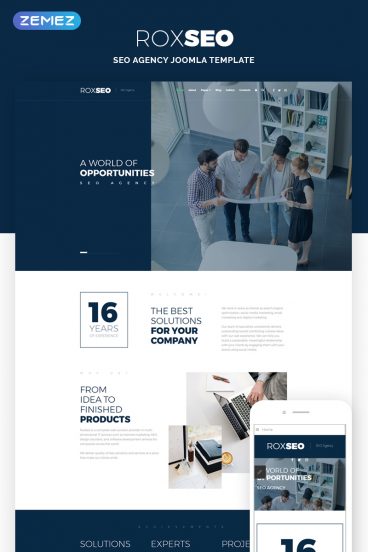 ROXSEO - SEO Agency Joomla Template