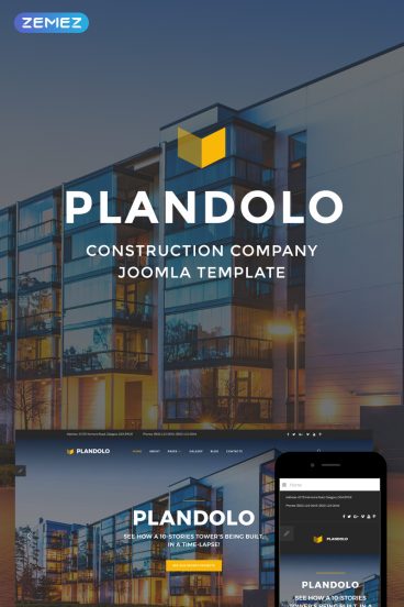 Plandolo - Construction Company Joomla Template