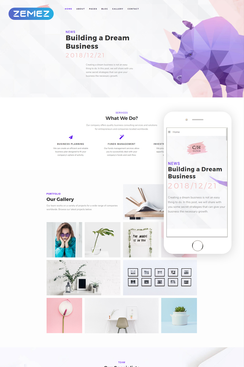 C/H Glitch – Consulting Modern Joomla Template