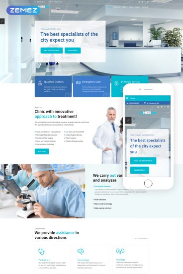 MEDILife - Medical Sticky Menu Modern Joomla Template