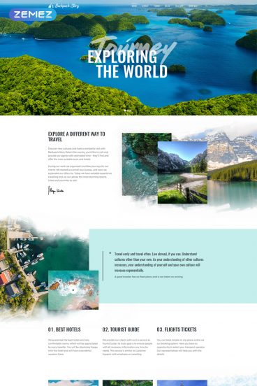 Backpack Story - Travel Agency Joomla Template