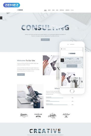 INVENIO - Consulting Ready-to-Use Corporative Joomla Template