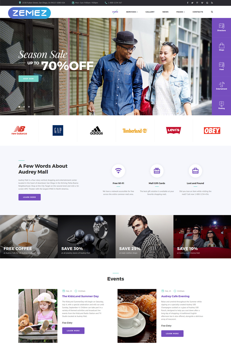 SparkMall – Shopping Mall Multipage Clean Joomla Template