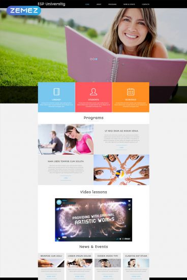 ESP University - Education Center Modern Joomla Template