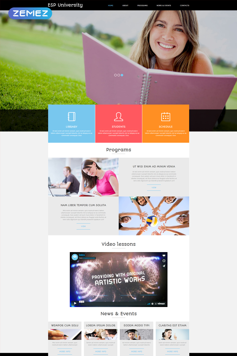 ESP University – Education Center Modern Joomla Template