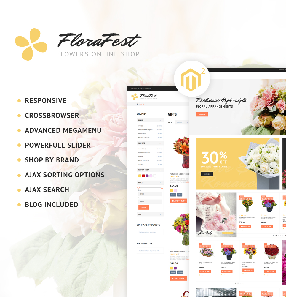 FloraFest – Flower Shop Responsive Magento Theme