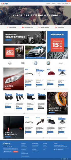 Carilli - Car Tuning Magento Theme