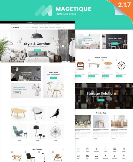 Modern Furniture Responsive Magento Theme