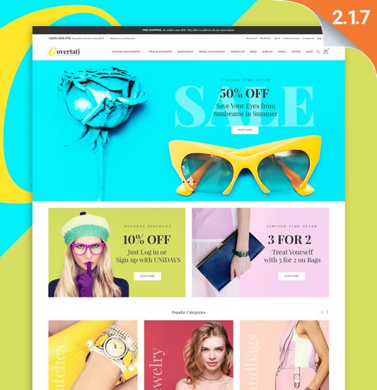 Covertati - Accessories Magento Theme