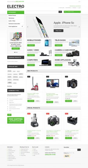 Electro Appliances Magento Theme