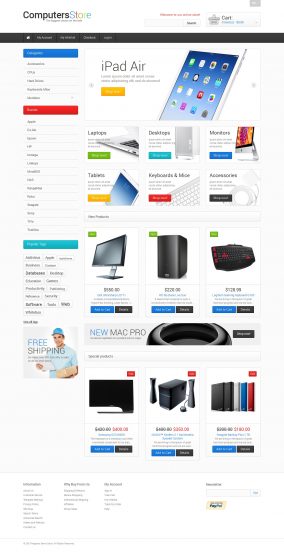 The Biggest Computers Store Magento Theme