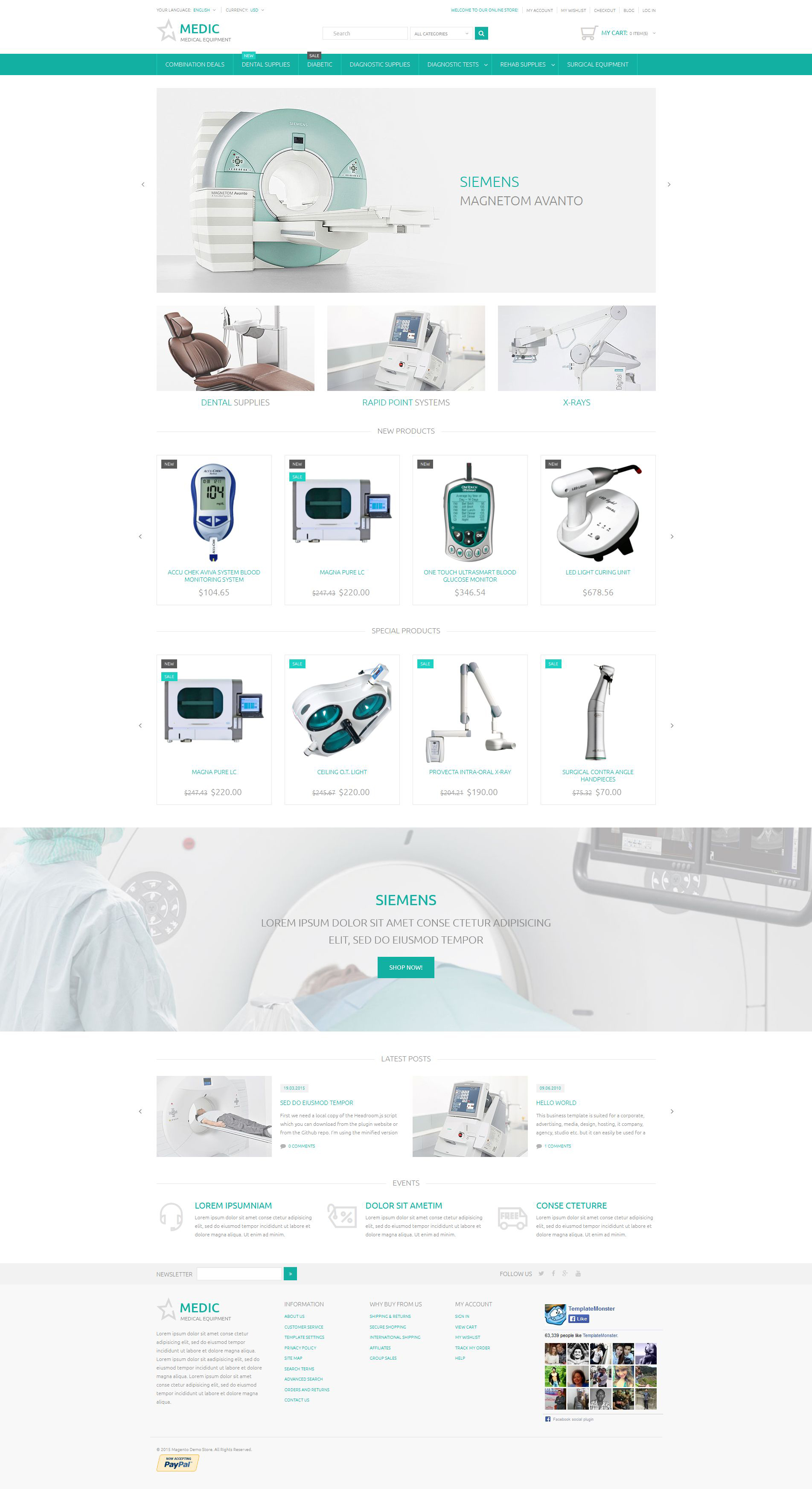 Medical Equipment Magento Theme