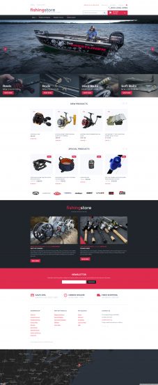 Fishing Store Magento Theme