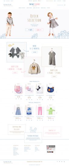 Infant Clothes Magento Theme