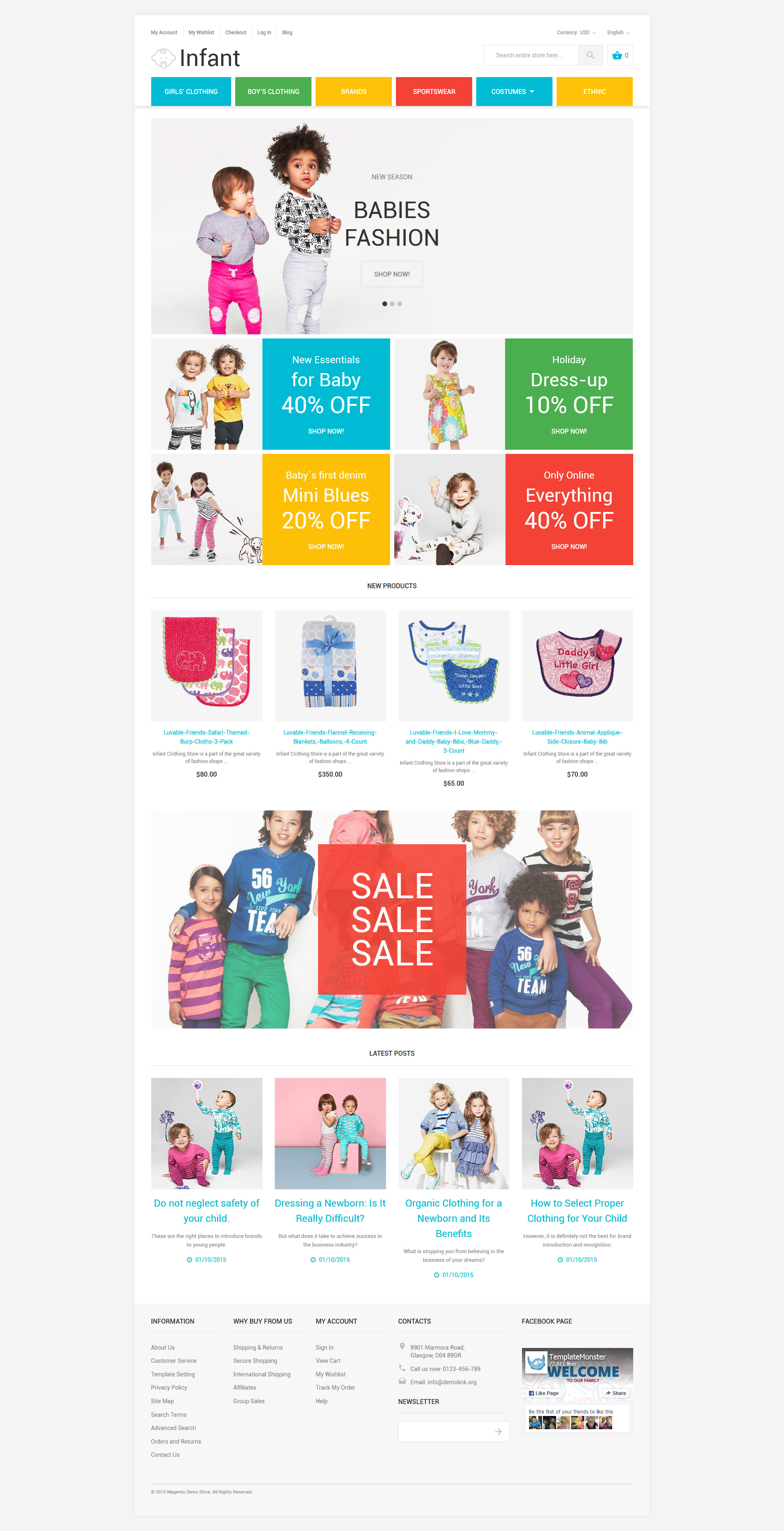 Infant Magento Theme