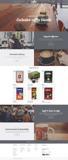 Coffee Shop Magento Theme