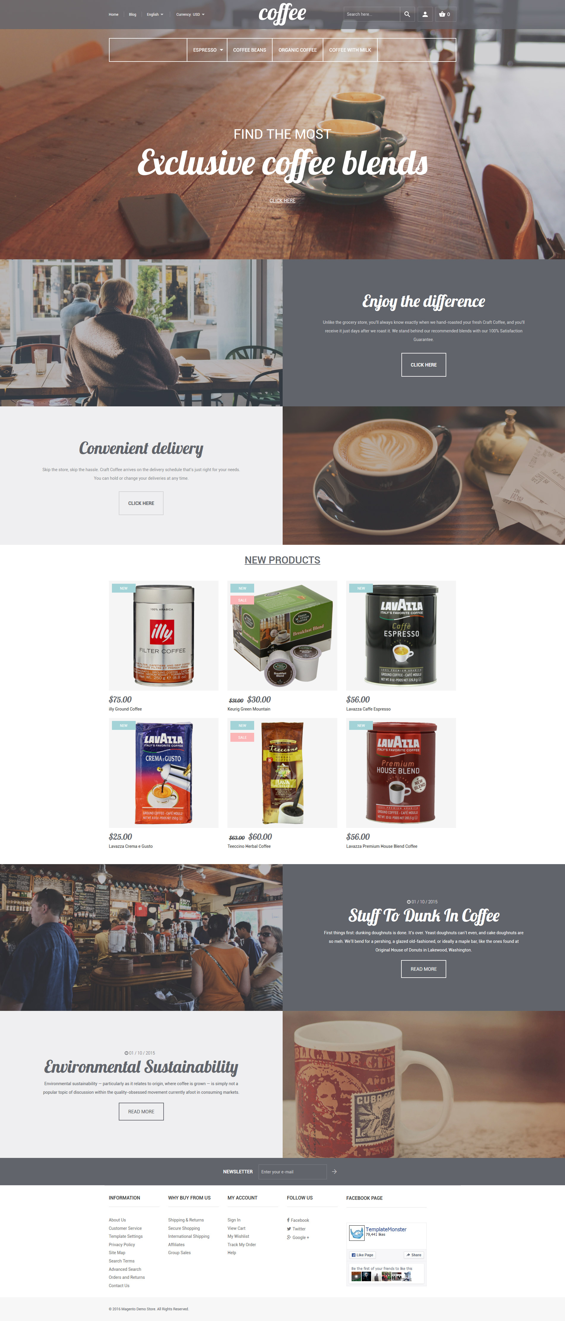 online coffee store