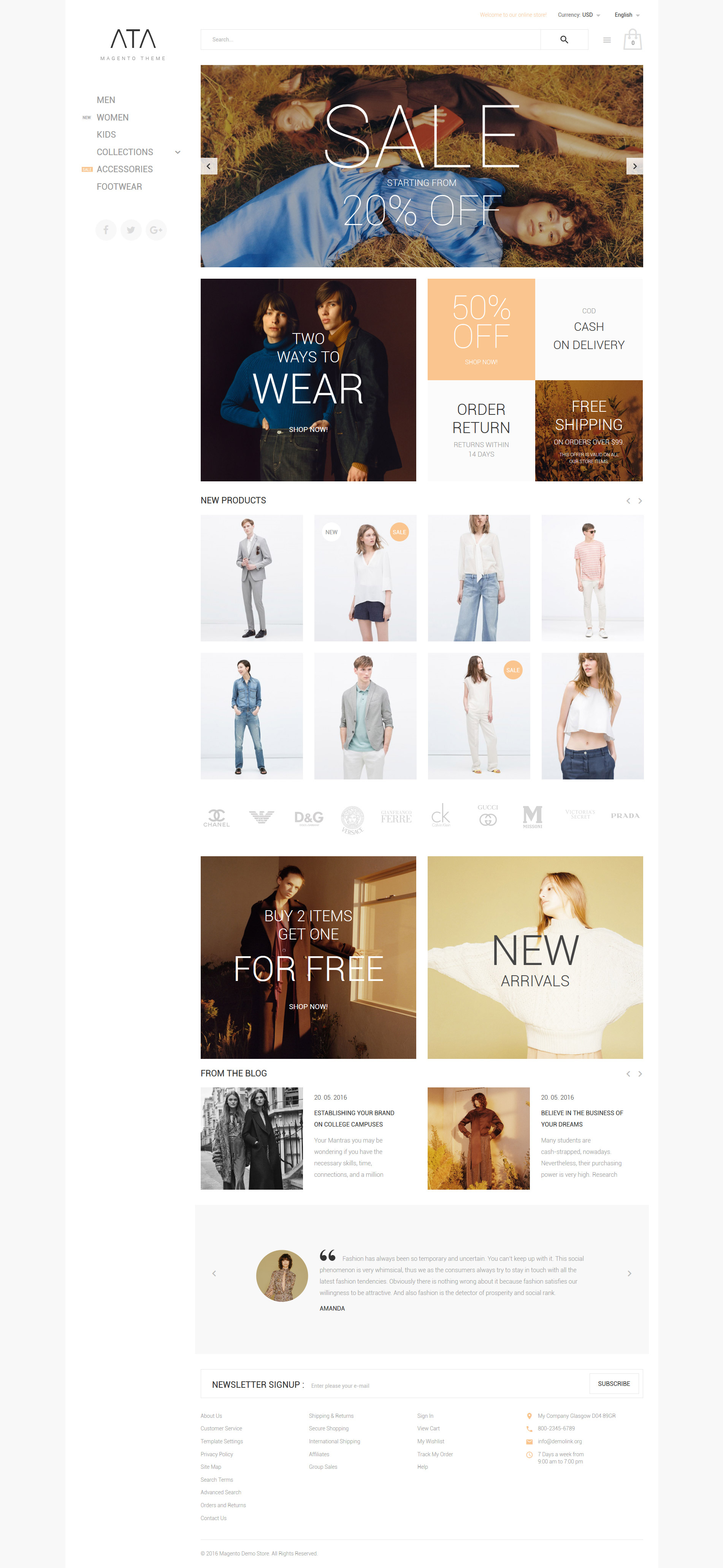 ATA – Fashion Magento Theme