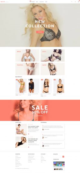 Petty - Lingerie Store Magento Theme