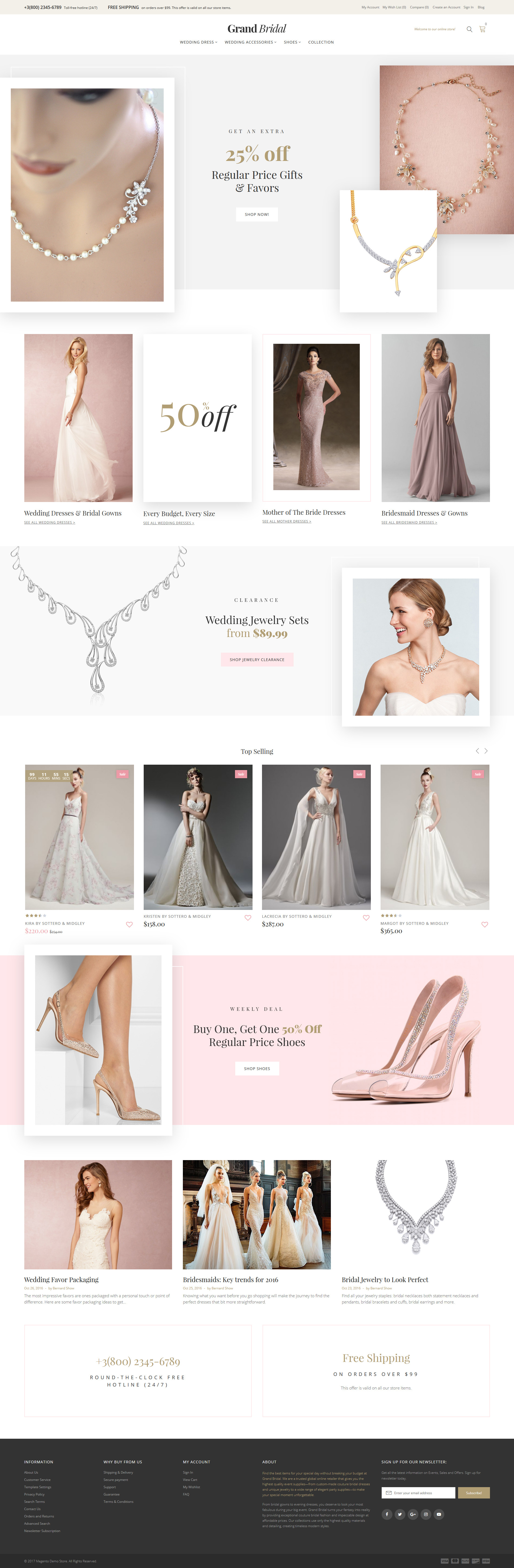 Grand Bridal Magento Theme