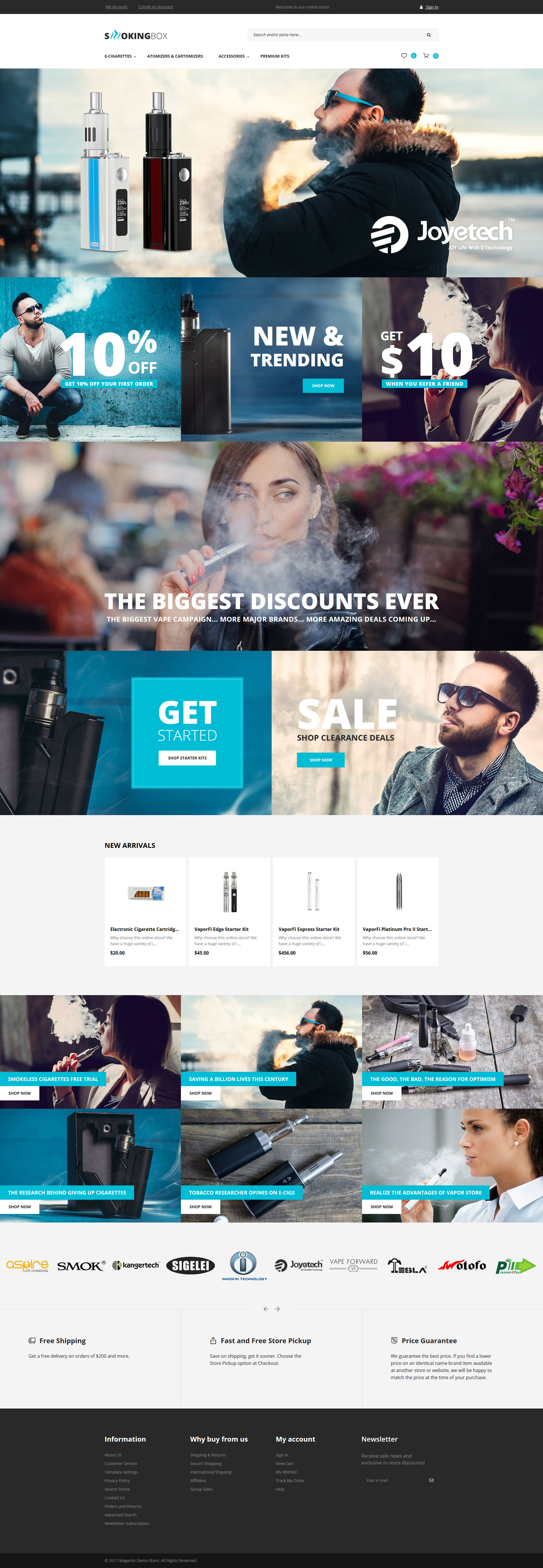 Vapor Store Magento Theme