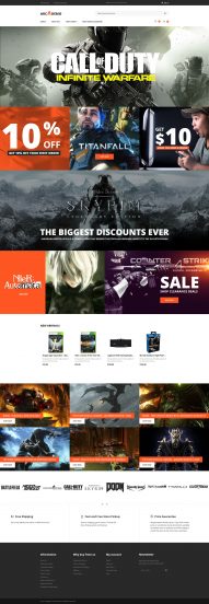 Arcademo - Video Games Shop Responsive Magento Theme