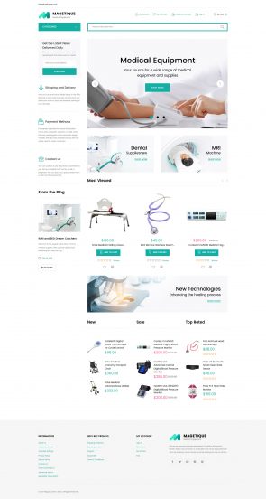 Magetique - Medical Equipment Store Responsive Magento 2 Theme Magento Theme