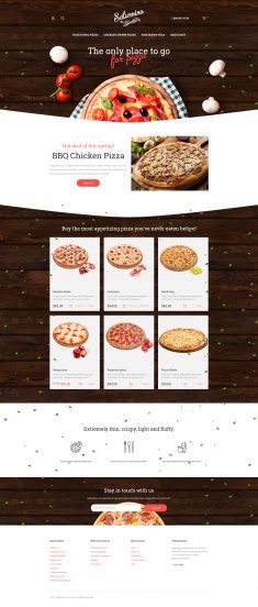 Saturnino - Pizza Responsive Magento Theme