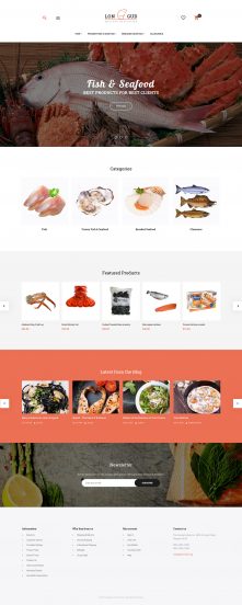 Longud - Seafood Delicacies Magento Theme