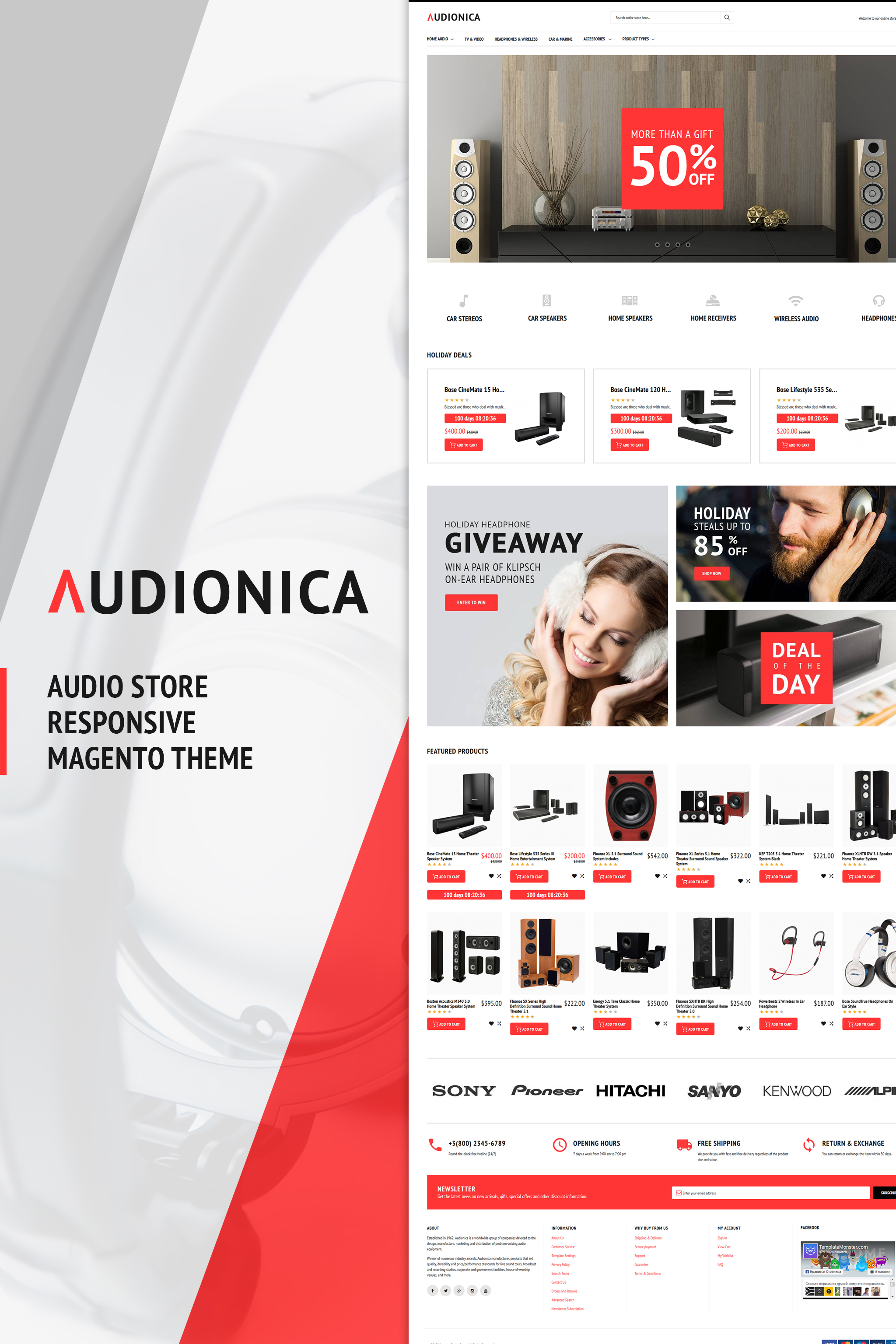 Audionica – Audio Shop Magento Theme