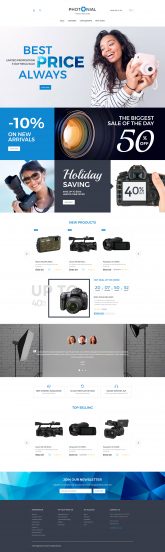 Photonial - Photo & Video Store Magento Theme