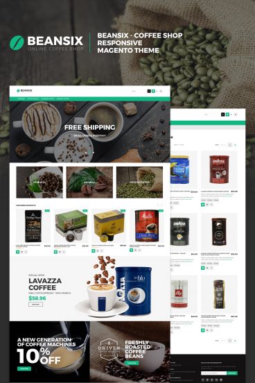 Beansix - Coffee Shop Magento Theme