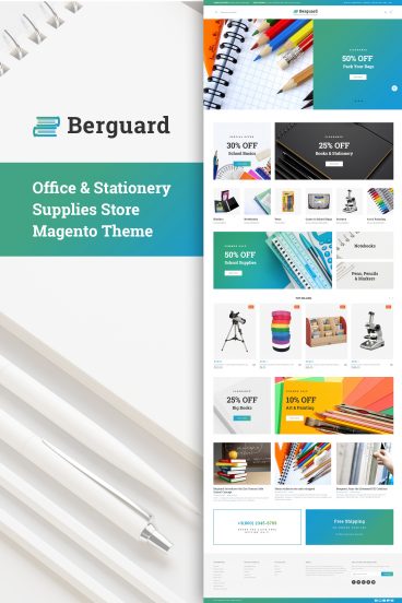 Berguard - Office & Stationery Supplies Magento Theme