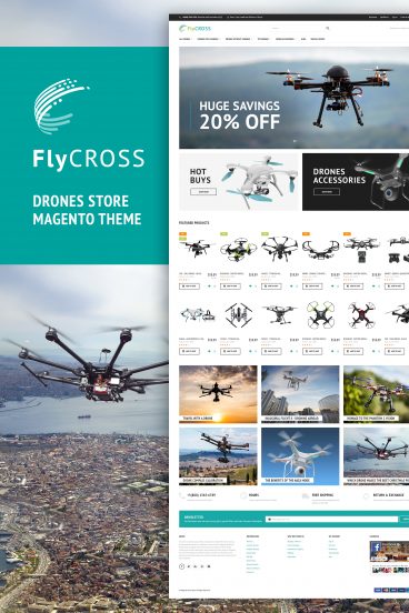 FlyCross - Drones Store Magento Theme