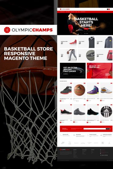 OlympicChamps - Basketball Store Magento Theme