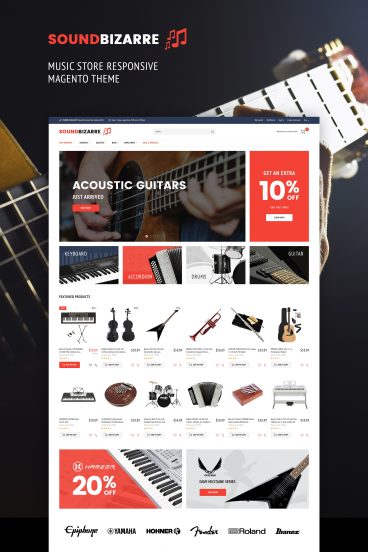 SoundBizarre - Music Store Magento Theme