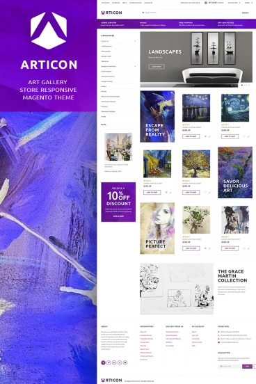 Articon - Art Gallery Store Magento Theme