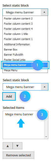 Select static block