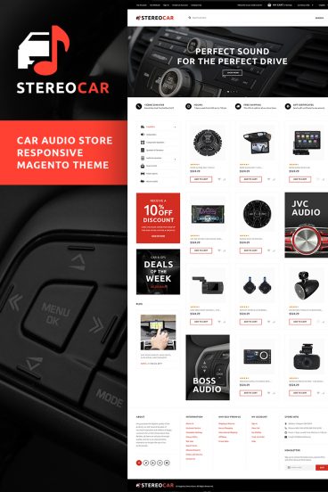 StereoCar - Car Audio Store Magento Theme