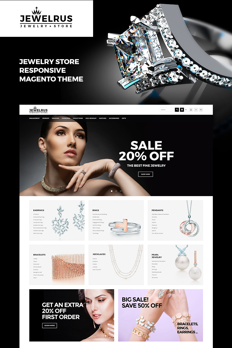 Jewelrus – Jewelry Store Magento Theme