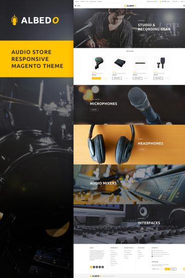 Albedo - Audio Store Magento Theme