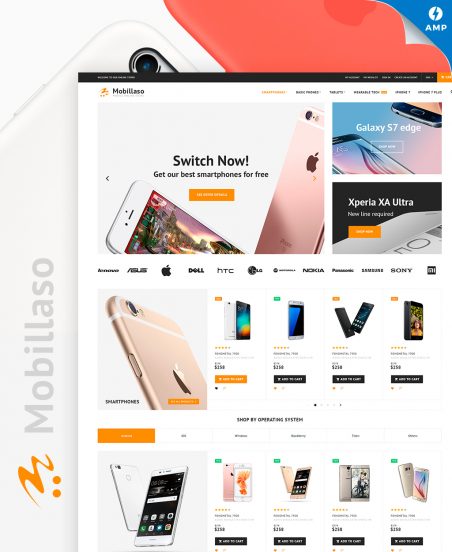 Mobillaso - Mobile Store Responsive Magento Theme